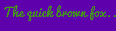 Image with Font Color 44921F and Background Color 5E00AC